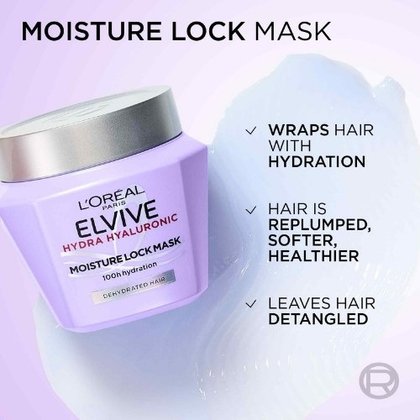 Elvive Hydra Hyaluronic 72H Moisture Wrapping Mask Additional Claim