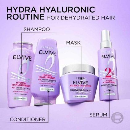 Elvive Hydra Hyaluronic Moisture Boosting Shampoo Range