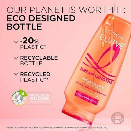 Elvive Dream Lengths Anti Split Ends Conditioner Eco Friendly