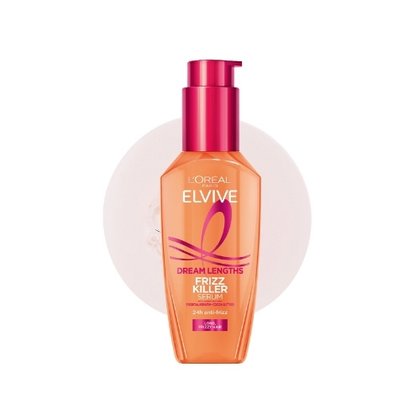 Elvive Dream Lengths Frizz Killer Leave In Serum Packshot Texture