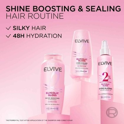 Elvive Glycolic Gloss Shine Sealing Key Benefits