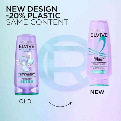 20251005 Oap Elvive Hyaluron Pure Conditioner New Vs Old ATF00 Na Dmi Ecomm Img 2000x2000