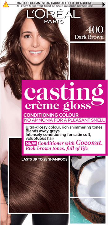 Casting Creme Gloss Hair Colour Semi Permanent Hair Colour 400 Dark Brown |  L'Oréal Paris