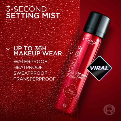 Infaillible 3 Second Setting Mist Formula Claim