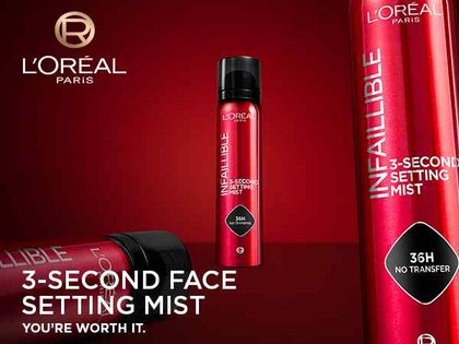 Infaillible 3 Second Setting Mist Product Banner Mobile