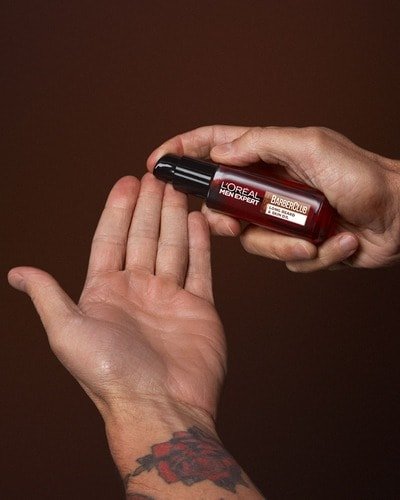Barber Club Beard Skin Oil Packs In Hand