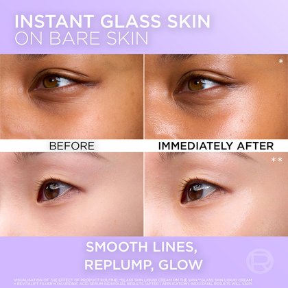 Revitalift Filler Glass Skin Liquid Cream Before And After